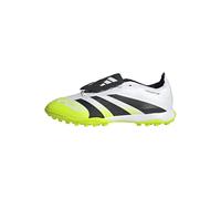 adidas Mixte Predator League Fold-Over Tongue Turf Football Boots, Cloud White/Core Black/Lucid Lemon, 45 1/3 EU