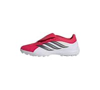 adidas Mixte Predator League Fold-Over Tongue Turf Football Shoes, Lucid Red/Core Black/FTWR White, 42 2/3 EU