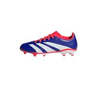 adidas Mixte Predator League J Football Boots Firm Ground Chaussures, Lucid Blue/Cloud White/Solar Red, 36 2/3 EU
