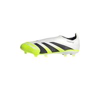 adidas Mixte Predator League Laceless Firm Multi Ground Football Boots Chaussures, Cloud White/Core Black/Lucid Lemon, 45 1/3 EU