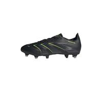adidas Mixte Predator League Soft Ground Football Boots Chaussures, Core Black/Carbon/Lucid Lemon, 44 2/3 EU