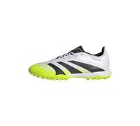 adidas Mixte Predator League Turf Football Boots Chaussures, Cloud White/Core Black/Lucid Lemon, 41 1/3 EU