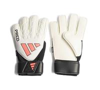 adidas Mixte Predator Match Fingersave Goalkeeper Glove Gloves, White/Black/Solar Turbo, 11