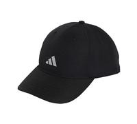 adidas Mixte Running Essential Climacool 6 Panel Baseball Hat, Black/Reflective Silver, L-XL