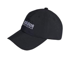 adidas Mixte Seersucker Dad Cap, Black/White, M