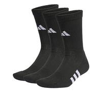 adidas Mixte Socks Performance Cushioned Crew 3 Pairs, Black/Black/Black, IC9521, S