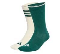 adidas Mixte Stadium Graphic Sock 2 Pair Pack Socks, collegiate green/ivory/collegiate green, XL