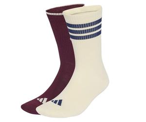 adidas Mixte Stadium Graphic Sock 2 Pair Pack Socks, maroon/ivory/dark blue, L
