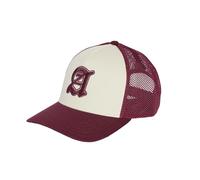 adidas Mixte Stadium Graphic Trucker Cap, Ivory/Maroon, S-M