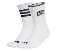 adidas Mixte Stadium Socks 2 Pair Pack, white/black/black, 40-42