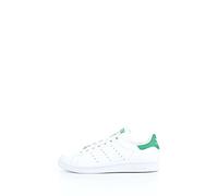 adidas Mixte Stan Smith J Baskets, Footwear White/Footwear White/Green, 36 2/3 EU