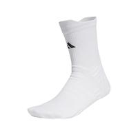 adidas Mixte Tennis Cushioned Crew Socks 1 Pair, White/Black, 6.5-8