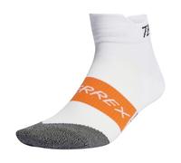 adidas Mixte Terrex HEAT.RDY Trail Running Speed Ankle Socks, White, 6.5-8