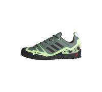 Adidas Mixte Terrex Swift Solo 2.0 Hiking Shoes, Silver Green/Core Black/Green Spark, 43 1/3 EU