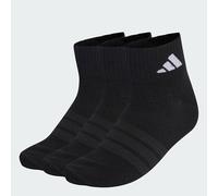 Adidas Mixte Chaussettes cheville THIN&LIGHT SPORTSWEAR, lot de 3 paires, noir/noir/blanc, 37-40