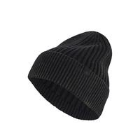 adidas Mixte Washed Beanie Hat, Black/Carbon, S-M