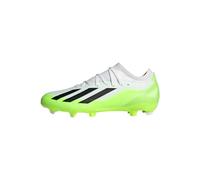 adidas Mixte X Crazyfast.3 Firm Ground Boots Chaussures de Football, Cloud White/Core Black/Lucid Lemon, 46 2/3 EU
