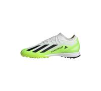 adidas Mixte X Crazyfast.3 Turf Boots, Cloud White/Core Black/Lucid Lemon, 46 EU