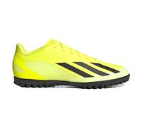 adidas Mixte X Crazyfast Club Turf Boots Chaussures de Football, Solar Yellow/Core Black/Cloud White, 47 1/3 EU