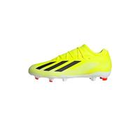 adidas Mixte X Crazyfast League FG, Solar Yellow / Core Black / Cloud White, 45 1/3 EU