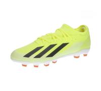adidas Mixte X Crazyfast League Multi-Ground Boots, Solar Yellow/Core Black/Cloud White, 42 2/3 EU