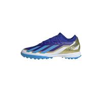 adidas Mixte X Crazyfast Messi League Turf Boots, Lucid Blue / Blue Burst / Cloud White, 41 1/3 EU