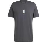 Adidas Molded Linear Graphic T-Shirt Mens Gris XS Male