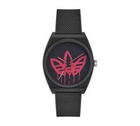 Adidas - Montre analogique en quartz noir avec bracelet en silicone - unisex - Accessoires - Noir - Taille: ONE Size