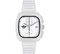 Adidas Montre unisexe RETRO WAVE TWO CHRONO silicone blanc AOSY24532