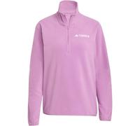 Adidas Multi Essentials Half Zip Fleece Jacket Womens Violet 8 (XS) Female