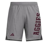 adidas NCAA Designed for Training Graphic Woven Shorts, Team Grey/Team Maroon/Texas A&M, M/18 cm Entrepierna Hommes