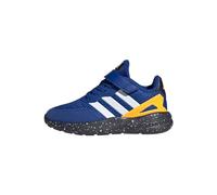 adidas Nebzed Elastic Lace Top Strap Shoes Chaussures de Course, Royal Blue/Cloud White/Flash Orange, 38 2/3 EU