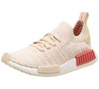 adidas NMD_r1 Stlt Primeknit, Sneakers Basses Femme, Beige (Linen/Crystal White/Footwear White 0), 39 1/3 EU