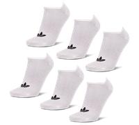 Adidas No Show 6 Pack Unisexe - Chaussettes, Blanc - Taille 46-48 - Coton White 46-48