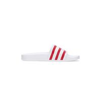 Adidas - Nuage Blanc Claquettes avec Détails Écarlates - Femme - Chaussures - Blanc - Taille: 37 EU