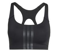 Adidas Brassière de sport femme Optime Workout 3-Stripes Maintien moyen Noir/Noir XS
