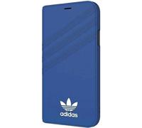 Adidas OR Booklet Case Suede iPhone X / Xs bleu / bleu 28354