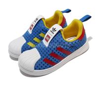 Adidas Original X lego Superstar 360 Enfants Baskets à Enfiler Bleu