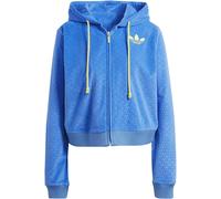 Adidas Originals Adicolour 70S Velour Zip Hoodie Bleu 8 (XS) Female