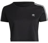 Adidas Originals Adidas Adicolor Classics Plus Size Crop 3-Stripes T-Shirt Womens Noir 4X (32-34) Female