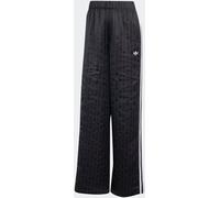 adidas originals adidas Originals Black/White Soccer Summer Satin Pinstripe Wide Leg Trousers