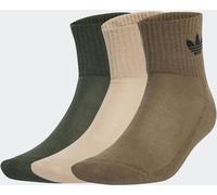 adidas originals adidas Originals Green Mid Ankle Socks 3 Pack