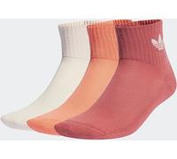 adidas originals adidas Originals Light Pink Mid Ankle Socks 3 Pack