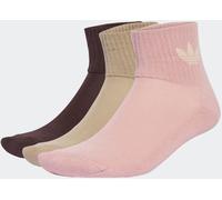 adidas originals adidas Originals Pink Mid Ankle Socks 3 Pack