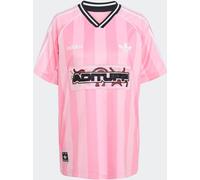 adidas originals adidas Originals Pink Soccer Summer Football Inspired Stripe T-Shirt