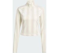 adidas originals adidas Originals White Half-Zip Graphic Football Long-Sleeve Top