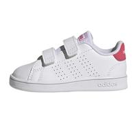 adidas Garçon Unisex Kinder Advantage Lifestyle Court Two Hook-and-Loop Shoes Chaussures de Tennis, Cloud White/Real Pink/Core Black, 20 EU
