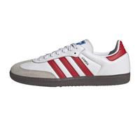 Adidas Baskets SAMBA OG Homme Blanc/rouge Cuir et synthétique Lacets Taille EU 44