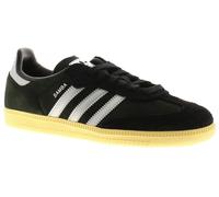 Adidas Originals Baskets Femmes Samba Og Cuir Noir Argent Taille Royaume-Uni