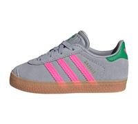 Chaussure Gazelle Comfort Closure Lacets Élastiques Enfants Halo Silver / Lucid Pink / Green 21